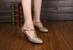 Ballroom Party Latin Dancing Heels Indoor Suede Sole