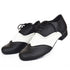 Black & White Leather Modern Dance Shoes