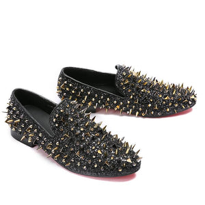Spiked Design - Leather Dance Shoes