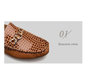 Leather Latin Dance Loafer (Brown)