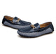 Leather Latin Dance Loafer (Navy)