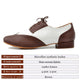 Modern Men's Ballroom Heel 2.5/4.5cm (Brown/White)
