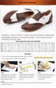 Modern Men's Ballroom Heel 2.5/4.5cm (Brown/White)